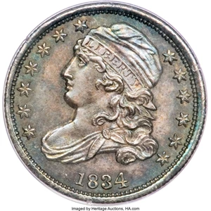 image for: 1834 10C Large 4 PR65 PCGS. CAC....