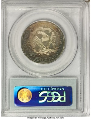 image for: 1866 50C Motto PR67 Cameo PCGS....