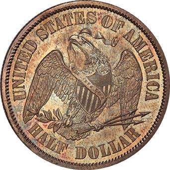 image for: 50C 1858 J-222. PCGS PR63