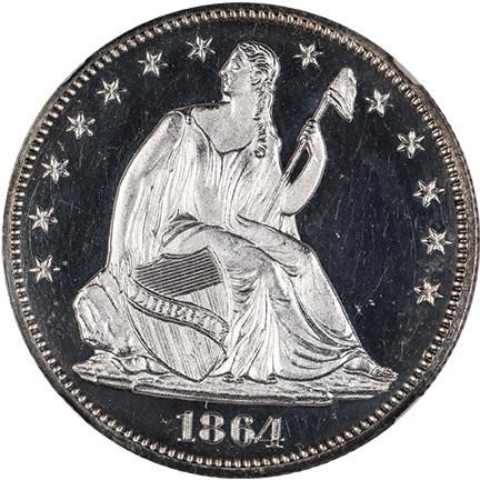 image for: 50C 1864 NGC PR65 UCAM