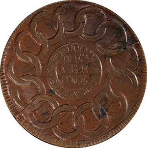 image for: FUGIO 1787 UNITED ABOVE STATES PCGS MS64 BN CAC