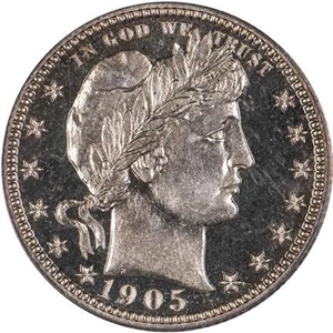 image for: 25C 1905 PCGS PR66 CAM CAC