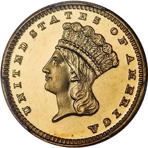 image for: G$1 1888 PCGS PR65+ CAM CAC