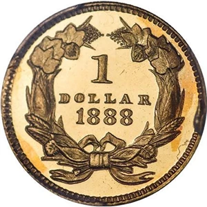 image for: G$1 1888 PCGS PR65+ CAM CAC
