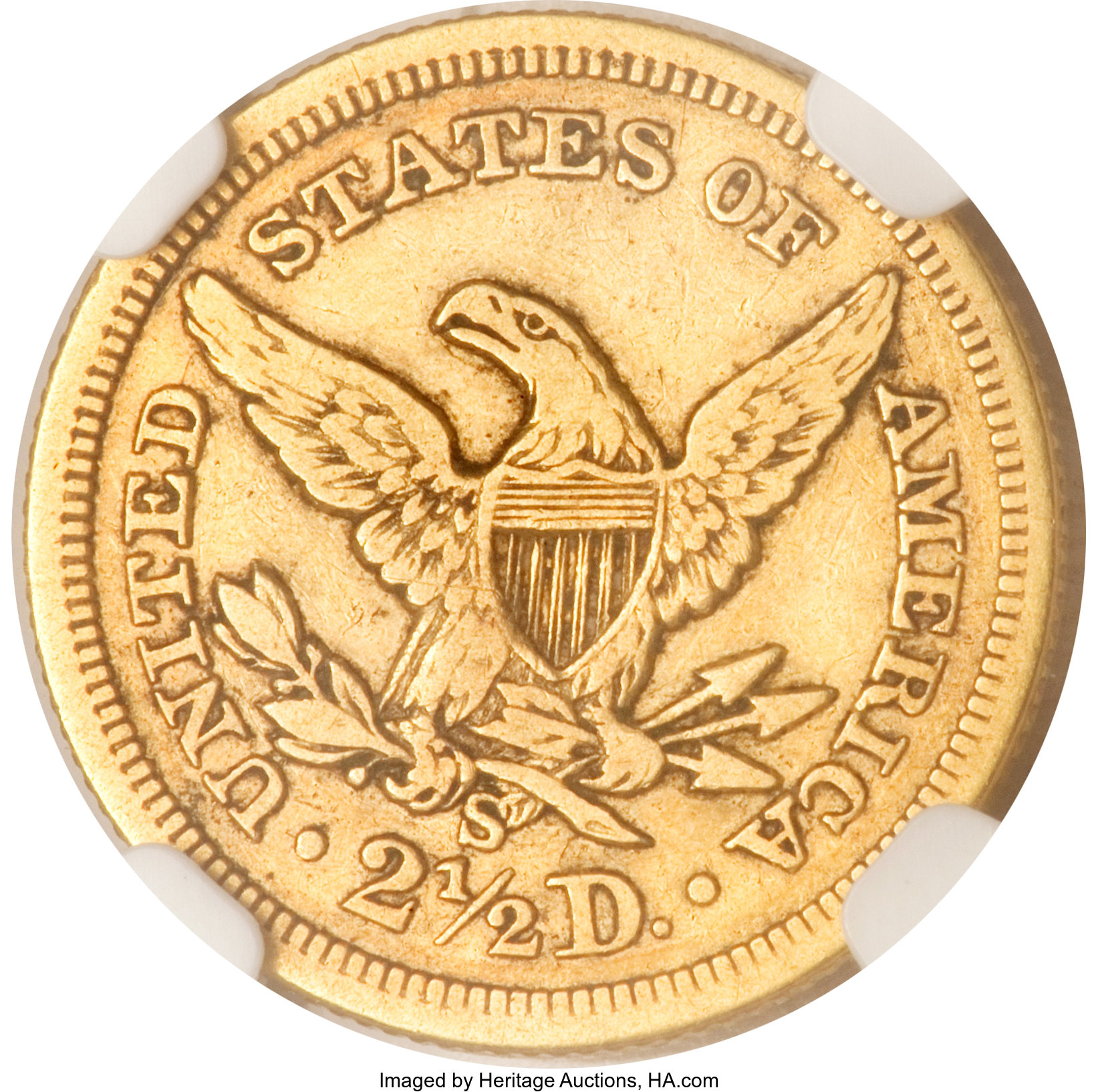 image for: 1854-S $2 1/2 VF35  ★  NGC....