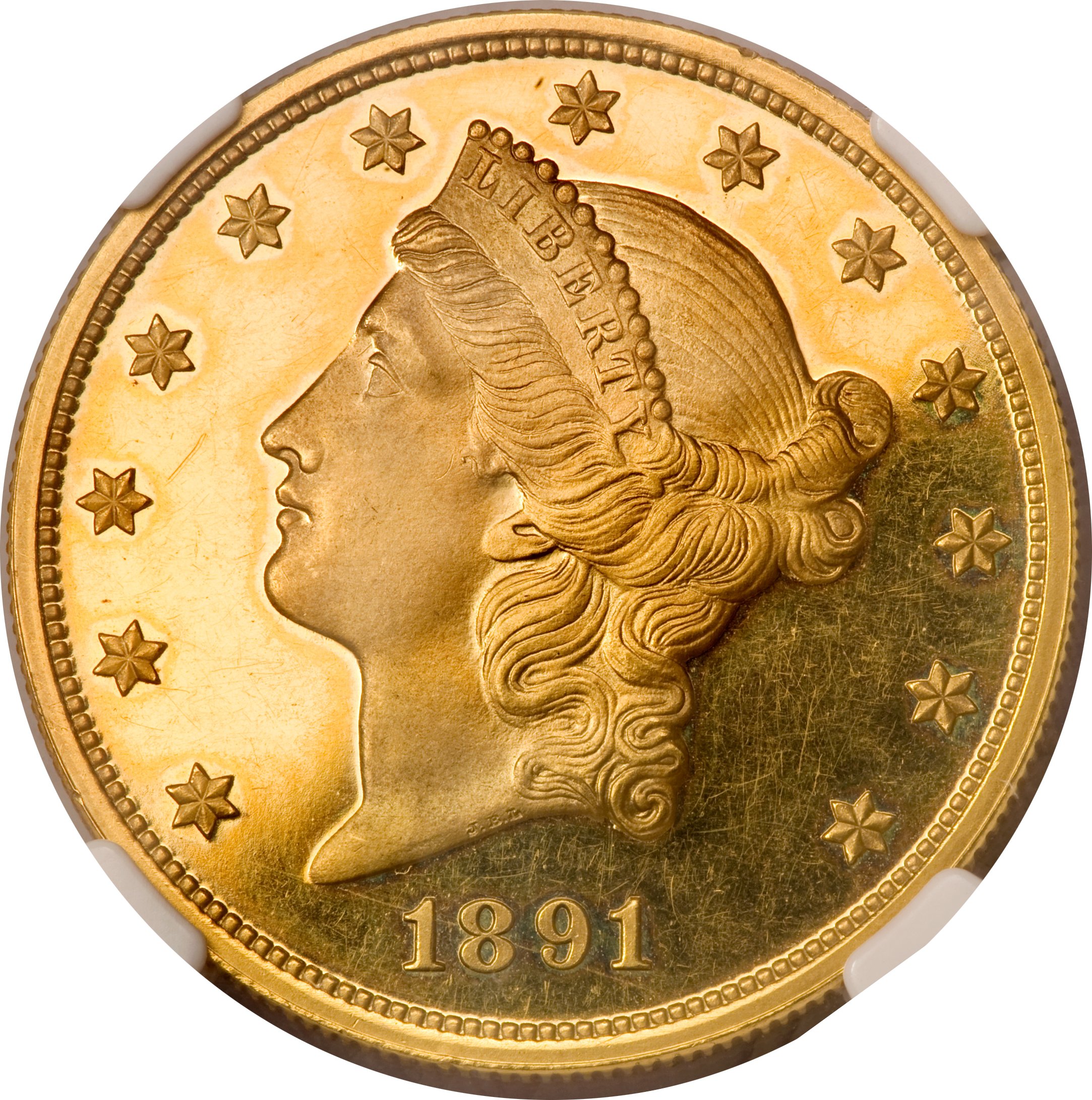 image for: 1891 $20 PR63  ★  Ultra Cameo NGC. CAC....