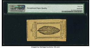 image for: New Jersey December 31, 1763 3s PMG Choice Uncirculated 64 EPQ....