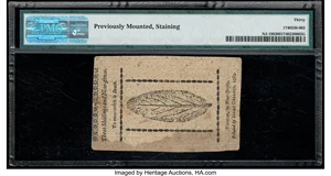 image for: New Jersey January 9, 1781 3s 9d PMG Very Fine 30....