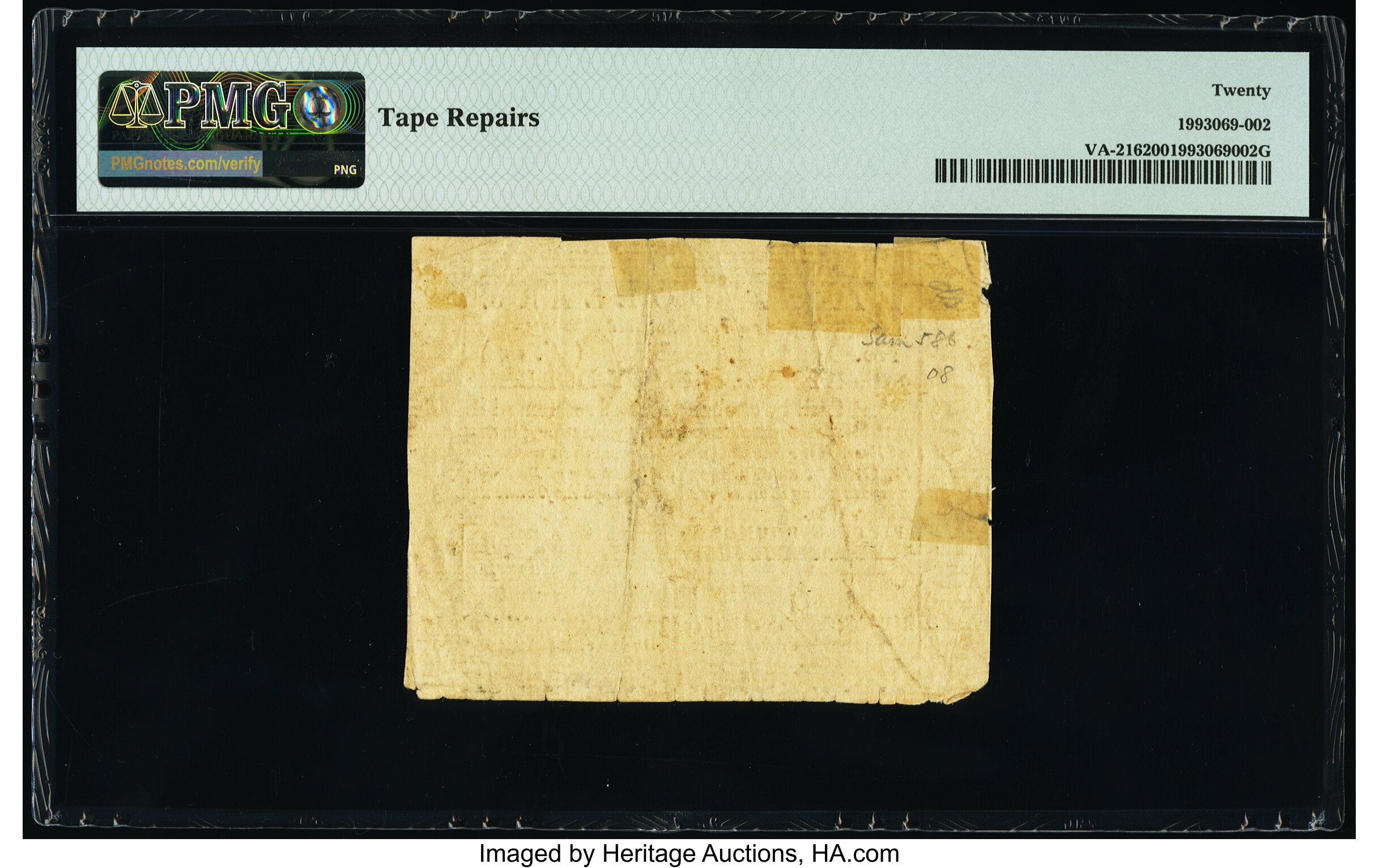 image for: Virginia May 7, 1781 $50 PMG Very Fine 20....