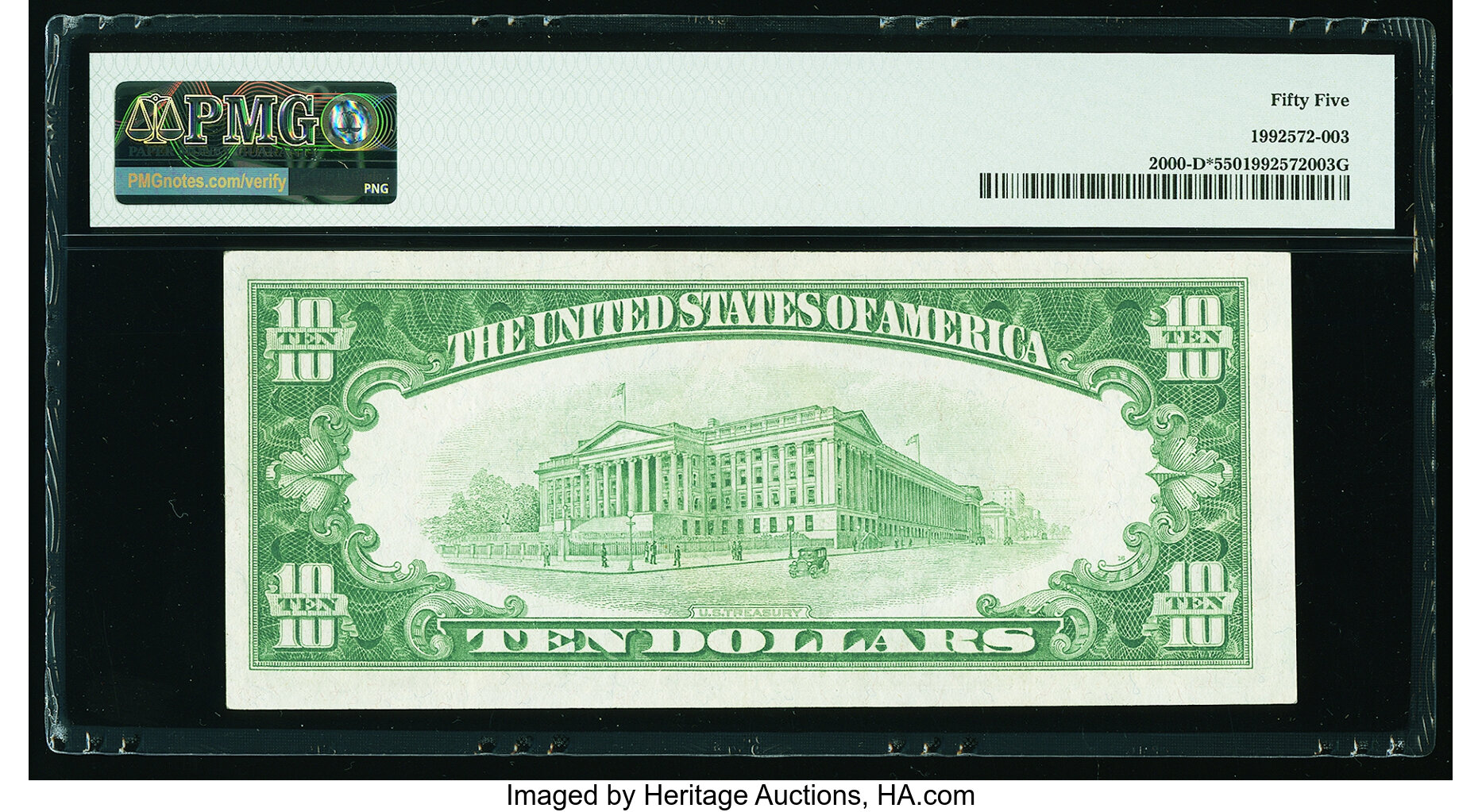 image for: Fr. 2000-D* $10 1928 Federal Reserve Star Note. PMG About Uncirculated 55....