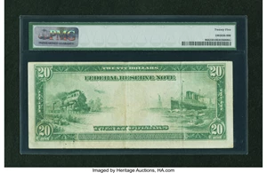 image for: Fr. 968 $20 1914 Federal Reserve Note PMG Very Fine 25....