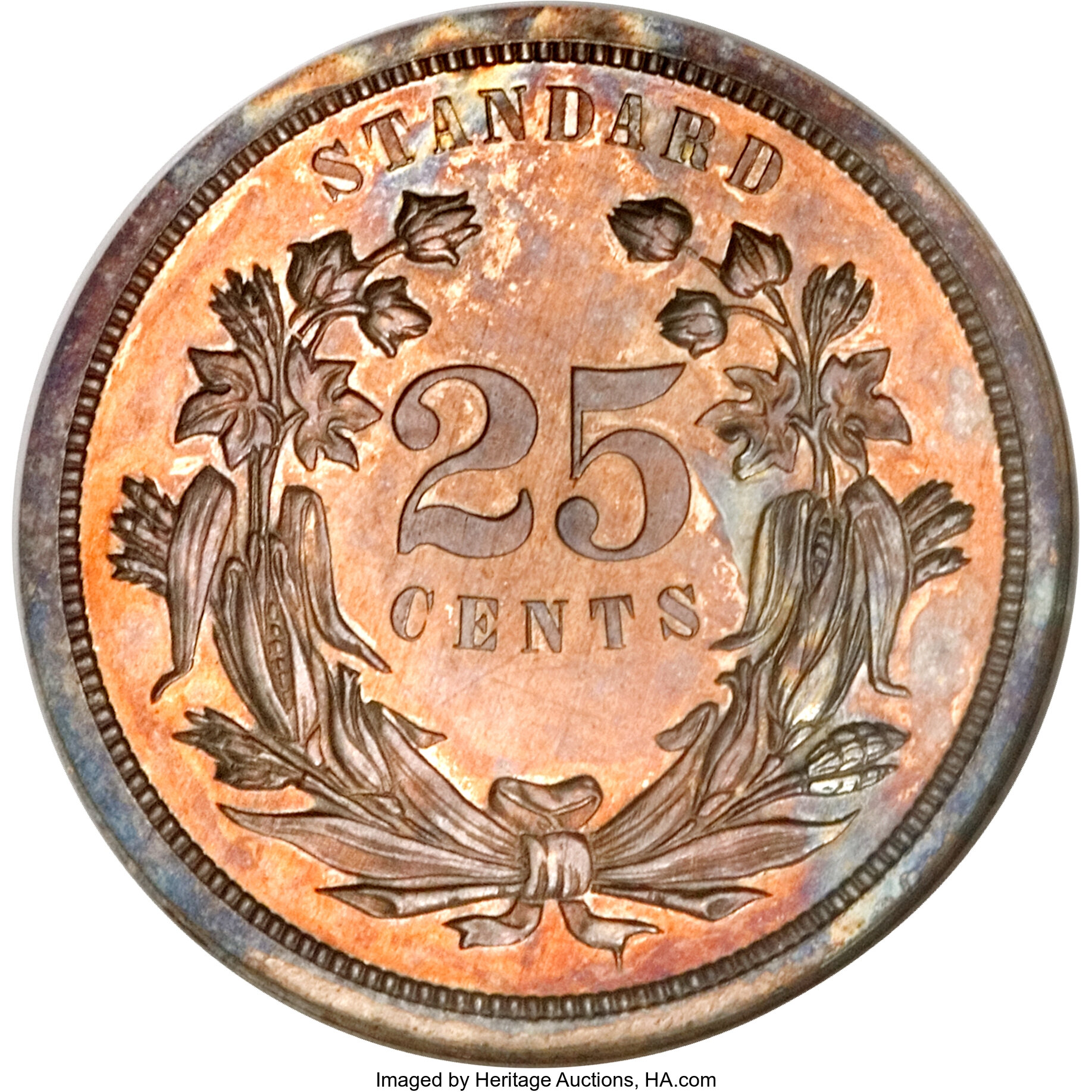 image for: 1870 25C Standard Silver Quarter Dollar, Judd-877, Pollock-974, Low R.7, PR63 NGC....