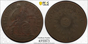 image for: 1785 (ca. 1865) Immune Columbia Copper Struck Copy by Dr. F.S. Edwards. W-18800, Kenney-2. Copper. EF-45+ (PCGS).