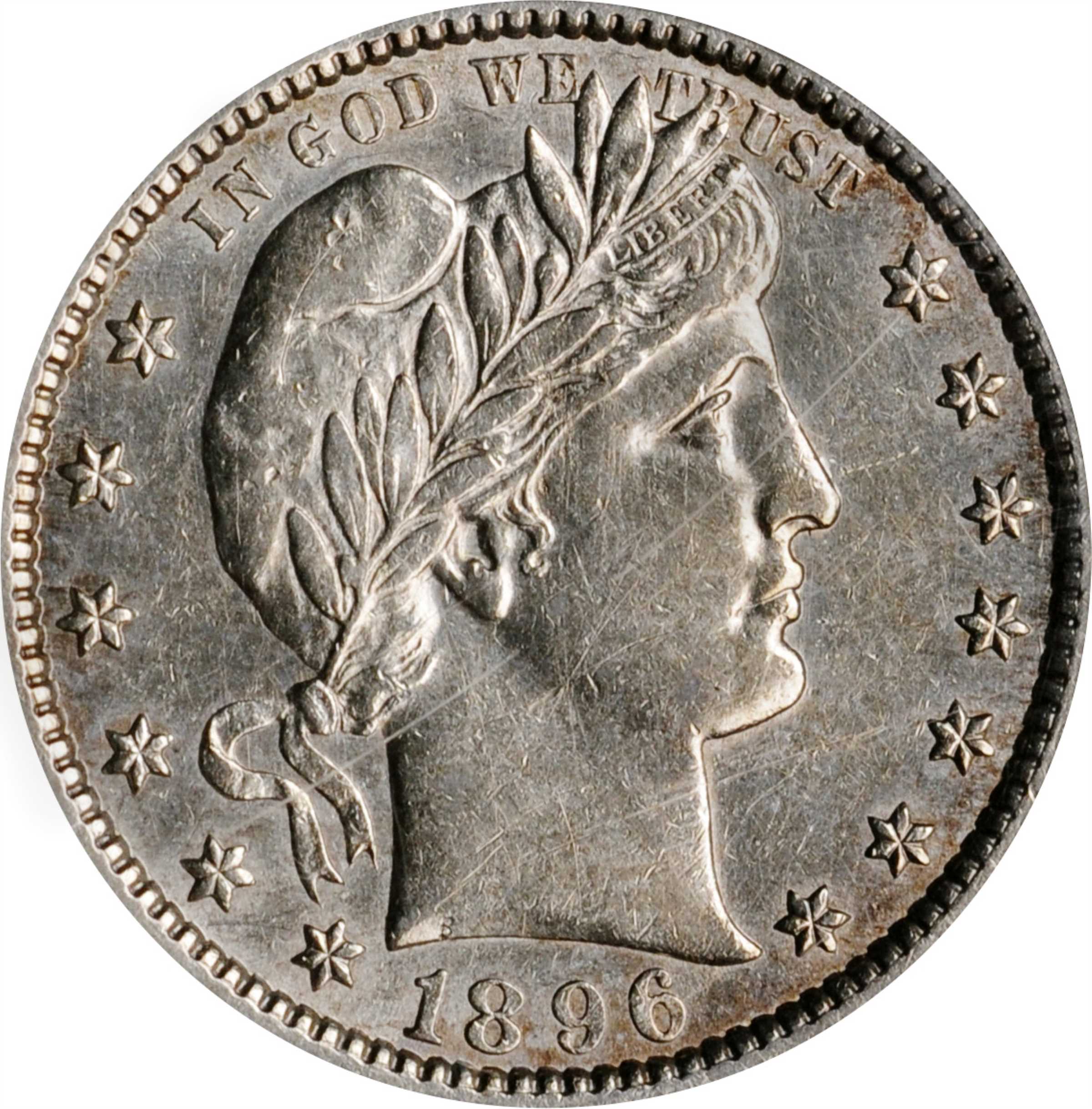 1896-S Barber Quarter. AU-50 (PCGS). OGH.