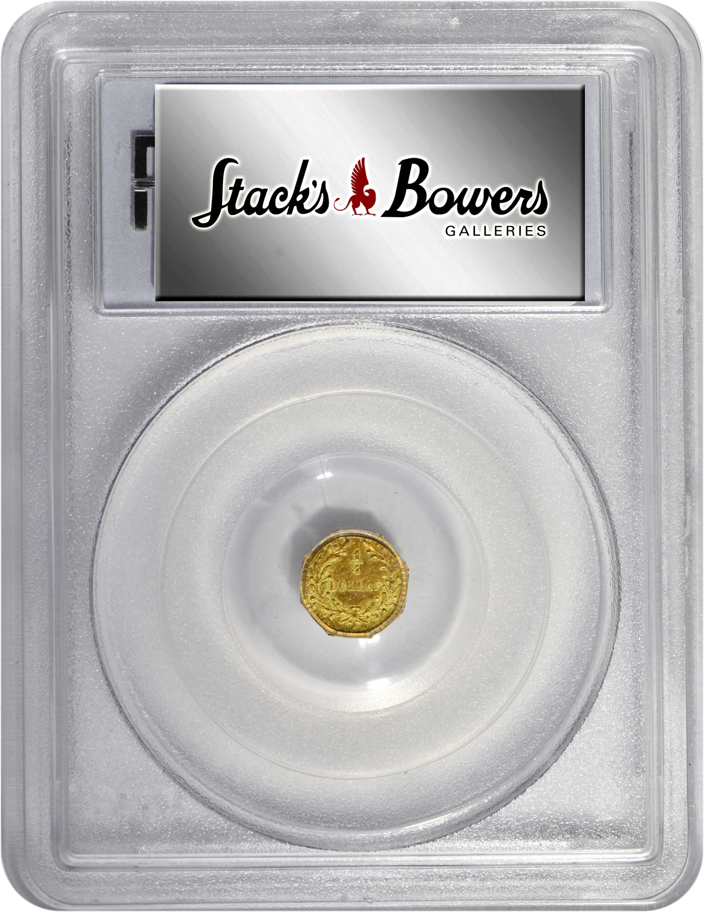 image for: 1868 Octagonal 25 Cents. BG-799S. Rarity-7+. Indian Head. MS-64 (PCGS).