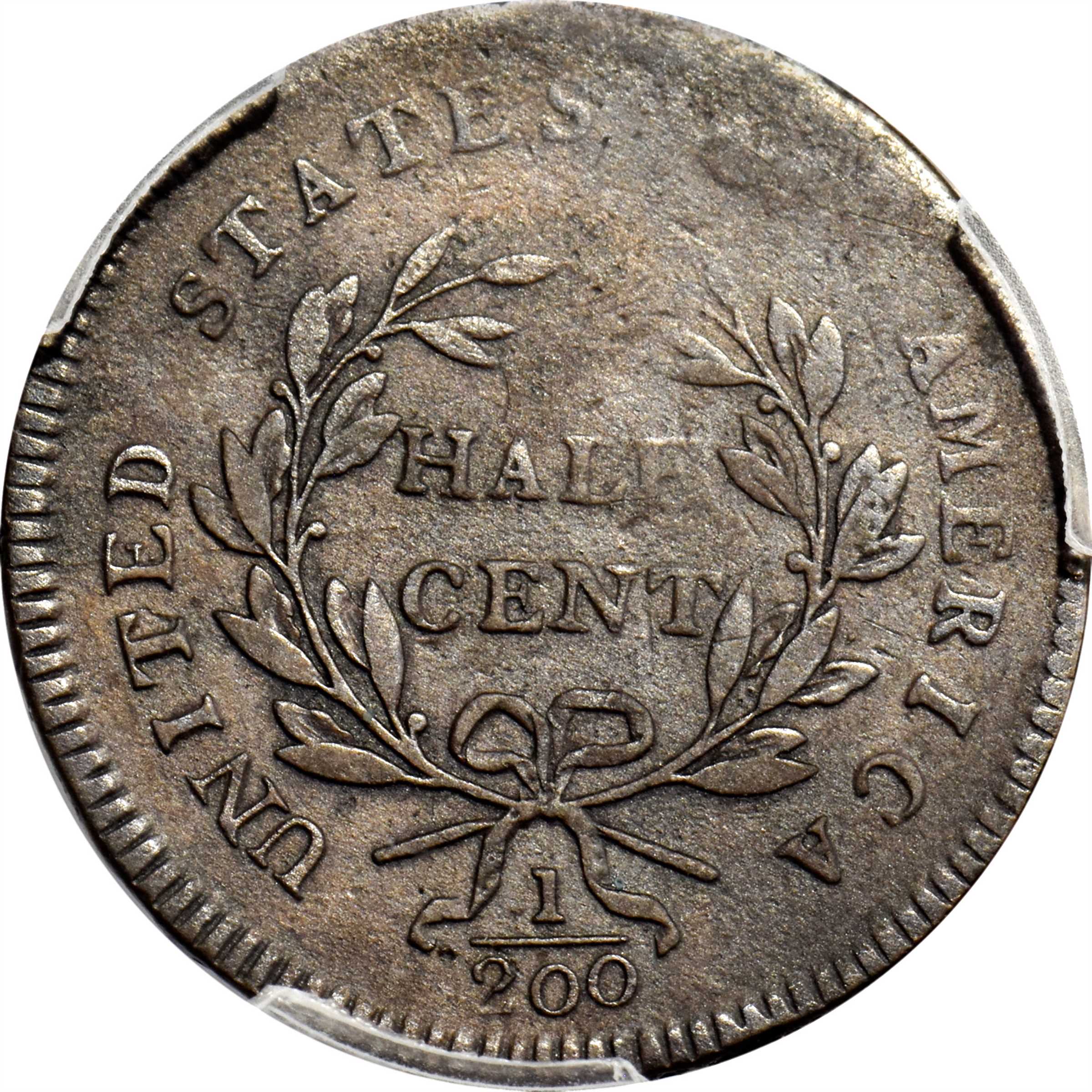 image for: 1797 Liberty Cap Half Cent. C-3b. Rarity-4. Lettered Edge. VF-25 (PCGS).
