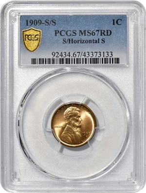 image for: 1909-S/S Lincoln Cent. FS-1502. S/Horizontal S. MS-67 RD (PCGS).