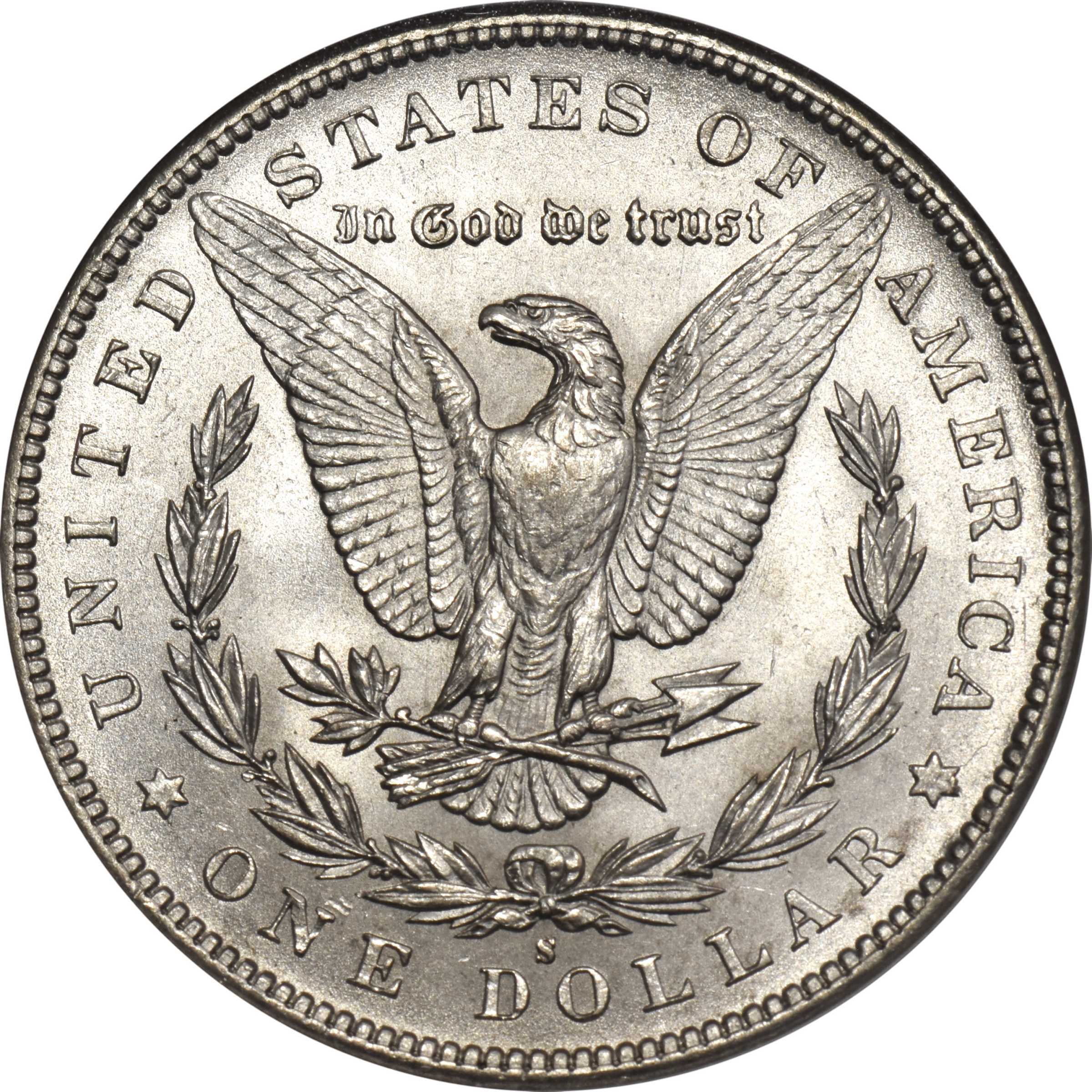 1892-S $1 MS60 CAC thumbnail 2