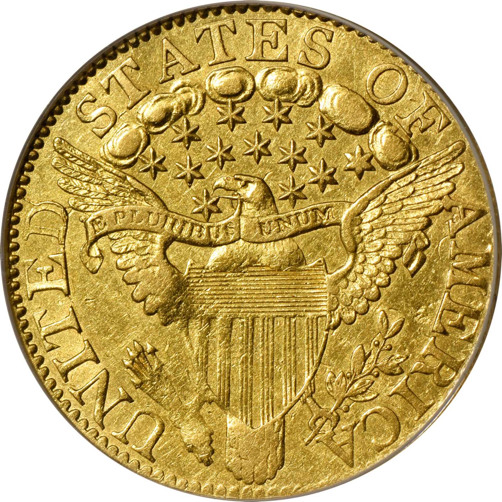 image for: 1799 Capped Bust Right Half Eagle. BD-8. Rarity-6. Large Reverse Stars. AU-50 (ANACS).