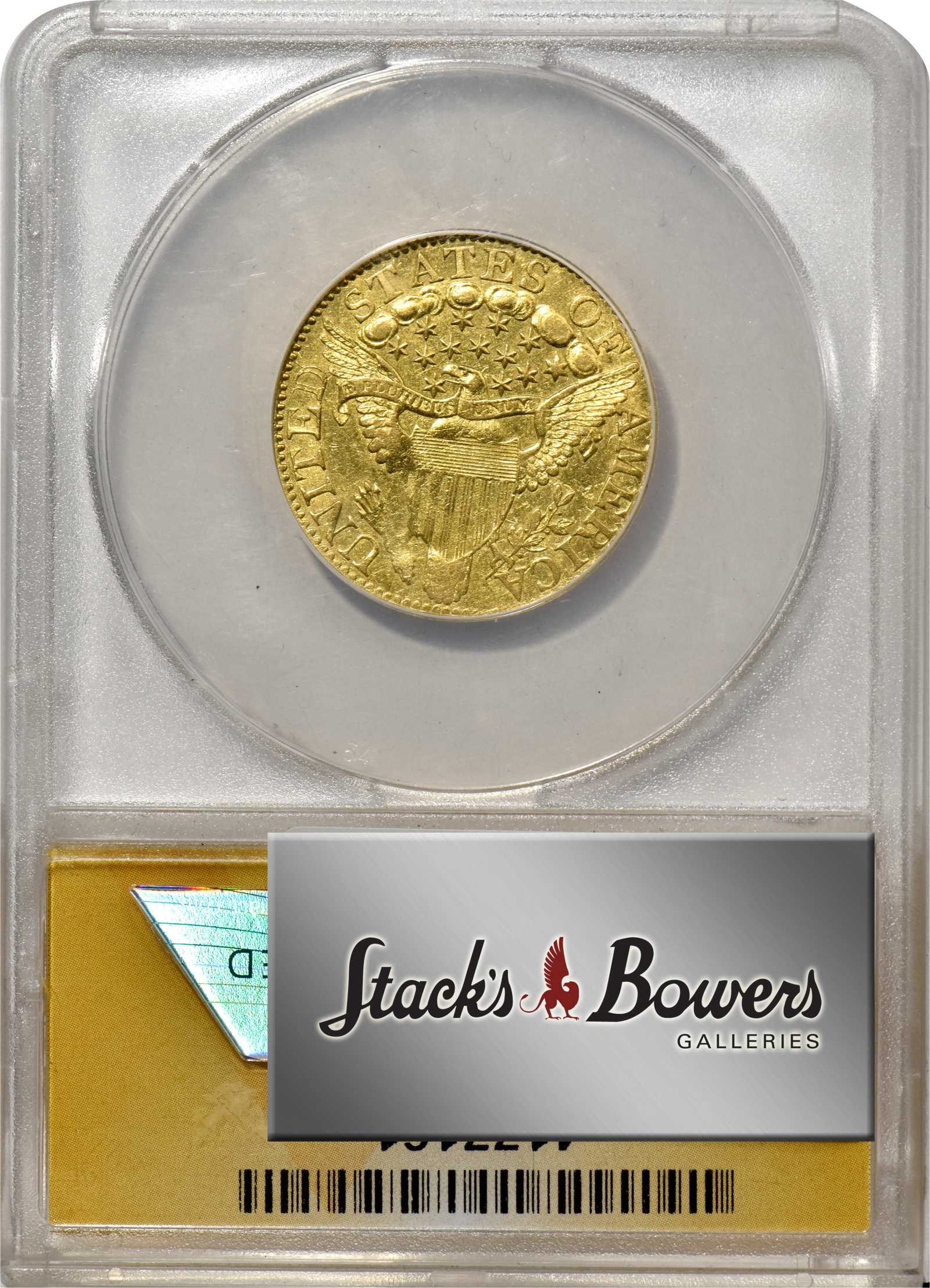 image for: 1799 Capped Bust Right Half Eagle. BD-8. Rarity-6. Large Reverse Stars. AU-50 (ANACS).