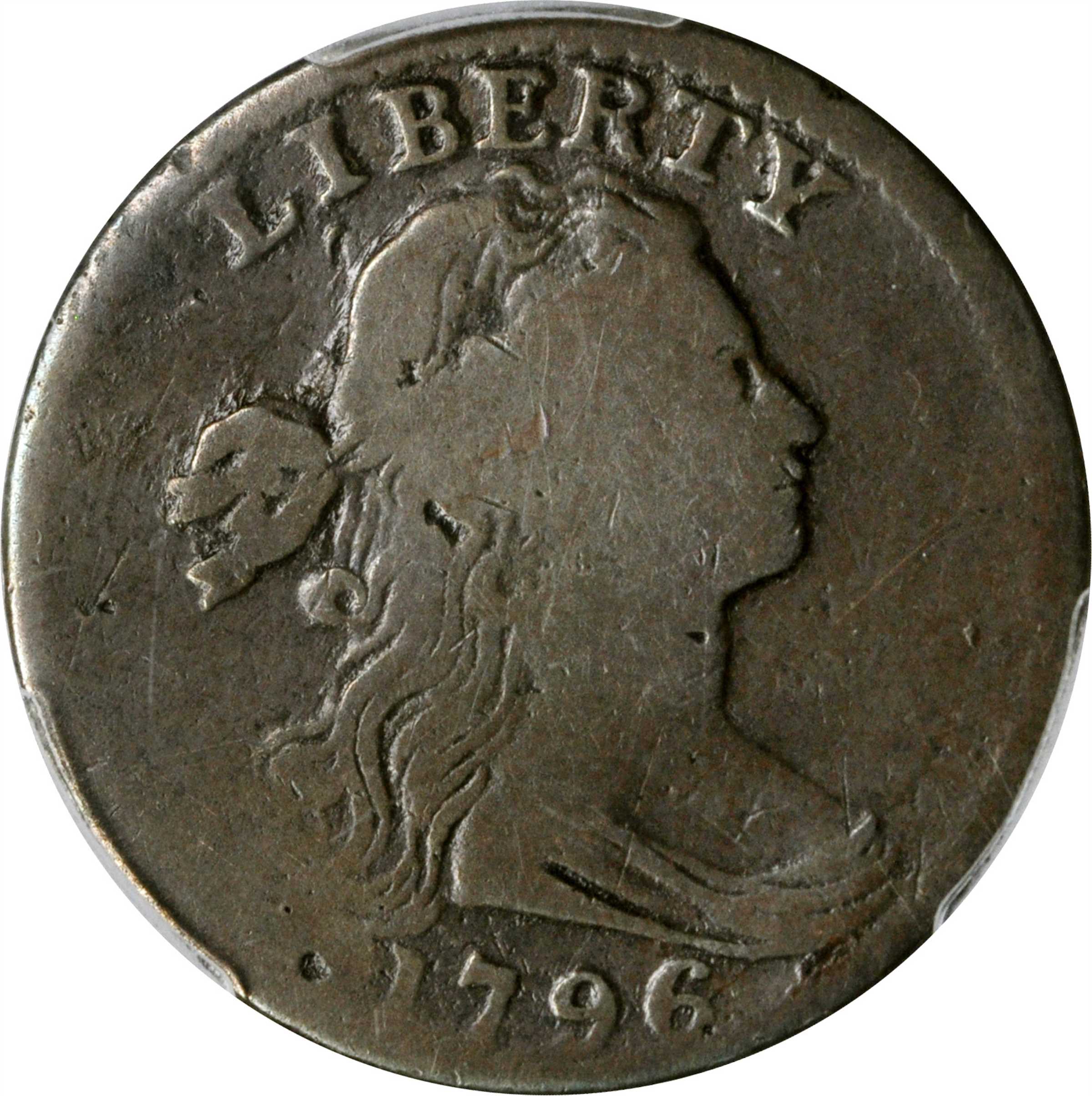 image for: 1796 Draped Bust Cent. S-108. Rarity-4. Reverse of 1794. AG-3 (PCGS).