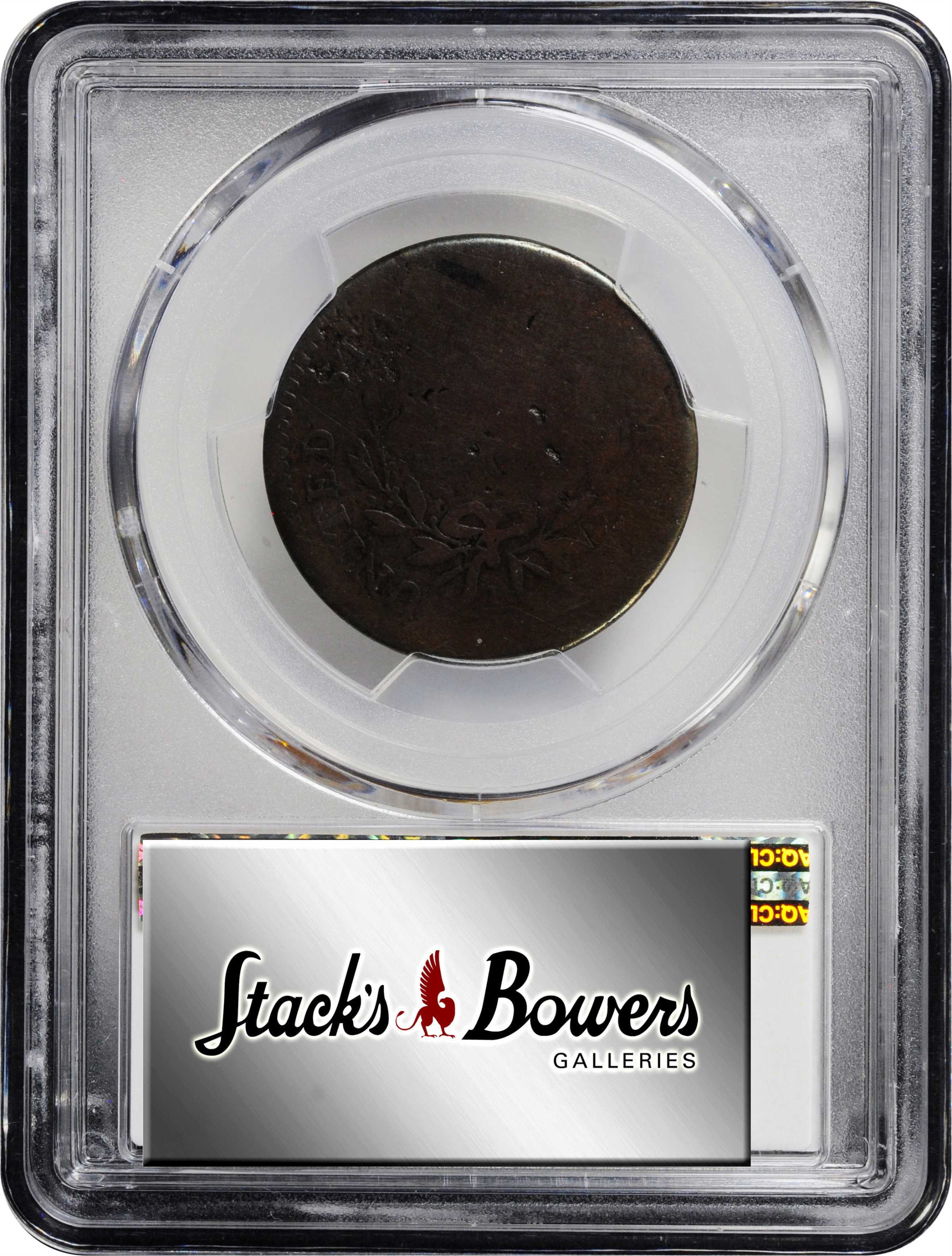 image for: 1796 Draped Bust Cent. S-108. Rarity-4. Reverse of 1794. AG-3 (PCGS).