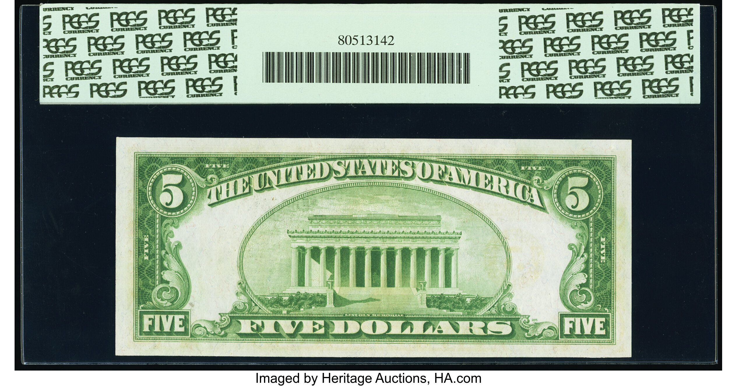 image for: Fr. 1951-E $5 1928A Federal Reserve Note. PCGS Choice New 63PPQ....