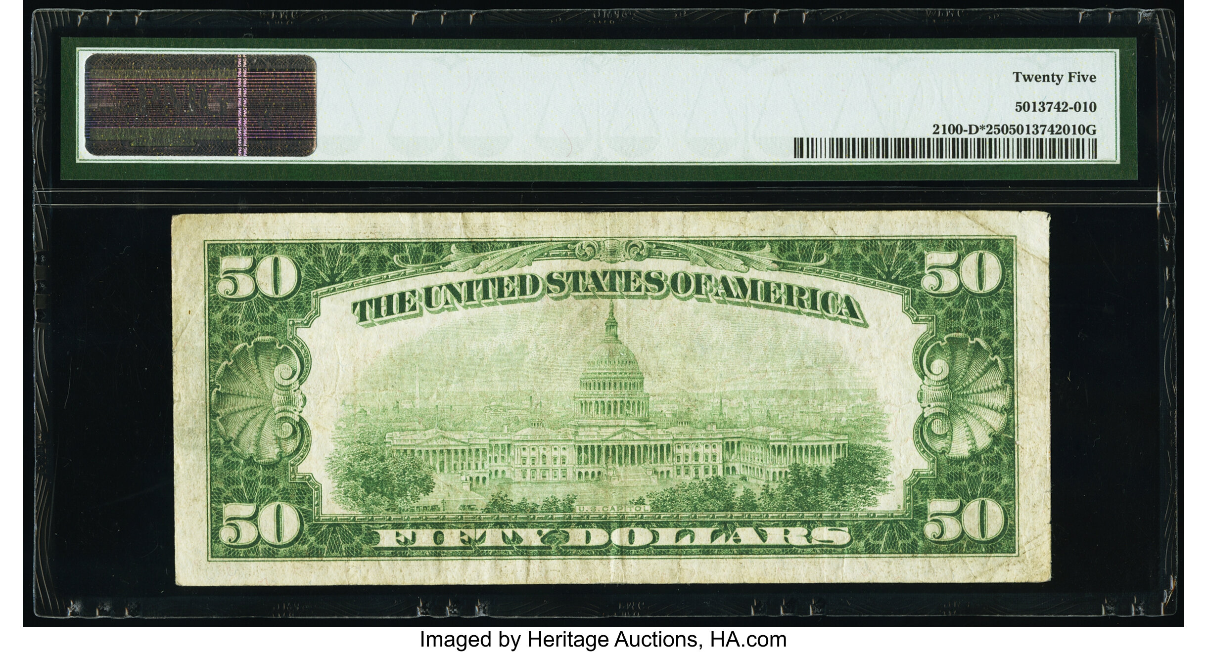 image for: Fr. 2100-D* $50 1928 Federal Reserve Star Note. PMG Very Fine 25....