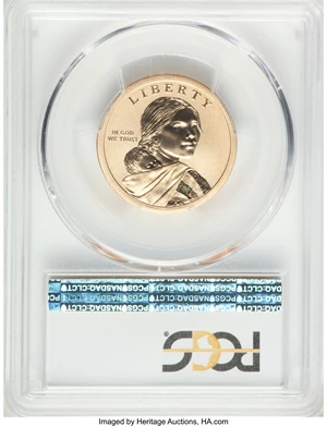 image for: 2015-W $1 Native American Enhanced Coin & Currency Set SP70 PCGS. PCGS Population: (582). NGC Census: (0)....