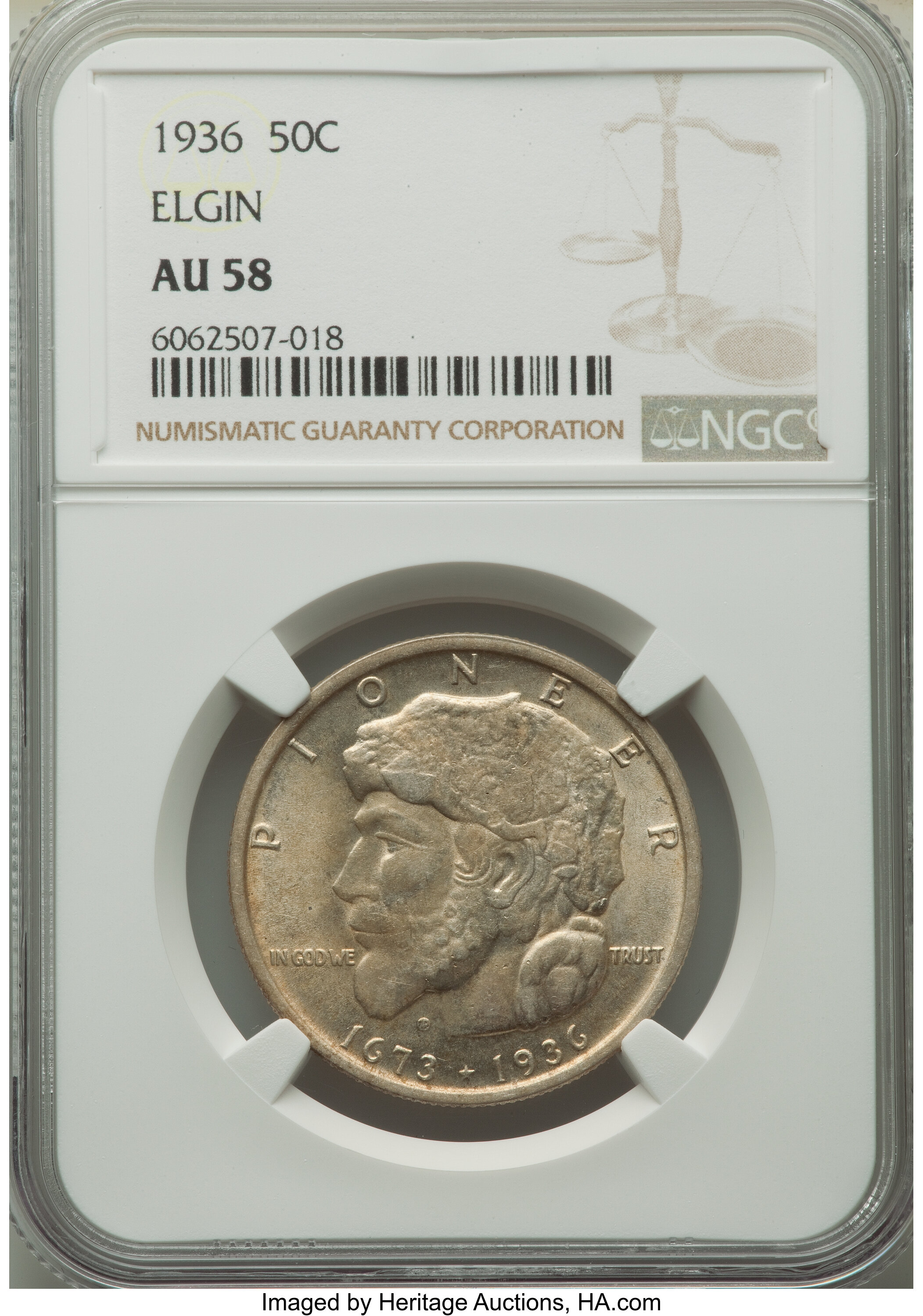 1936 50c Elgin XF45 CAC thumbnail 10