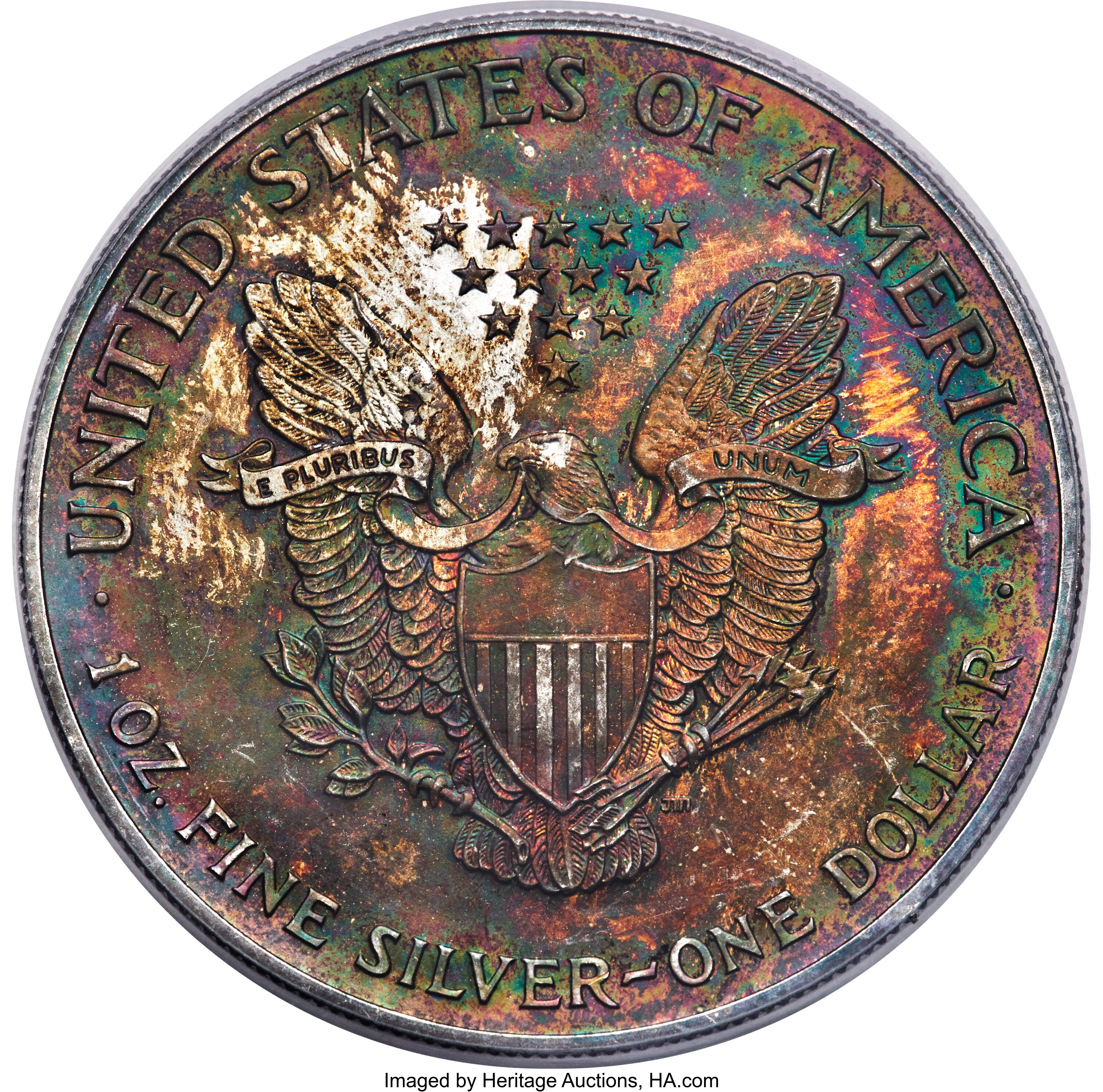 2001 $1  Silver Eagle MS63 thumbnail 3
