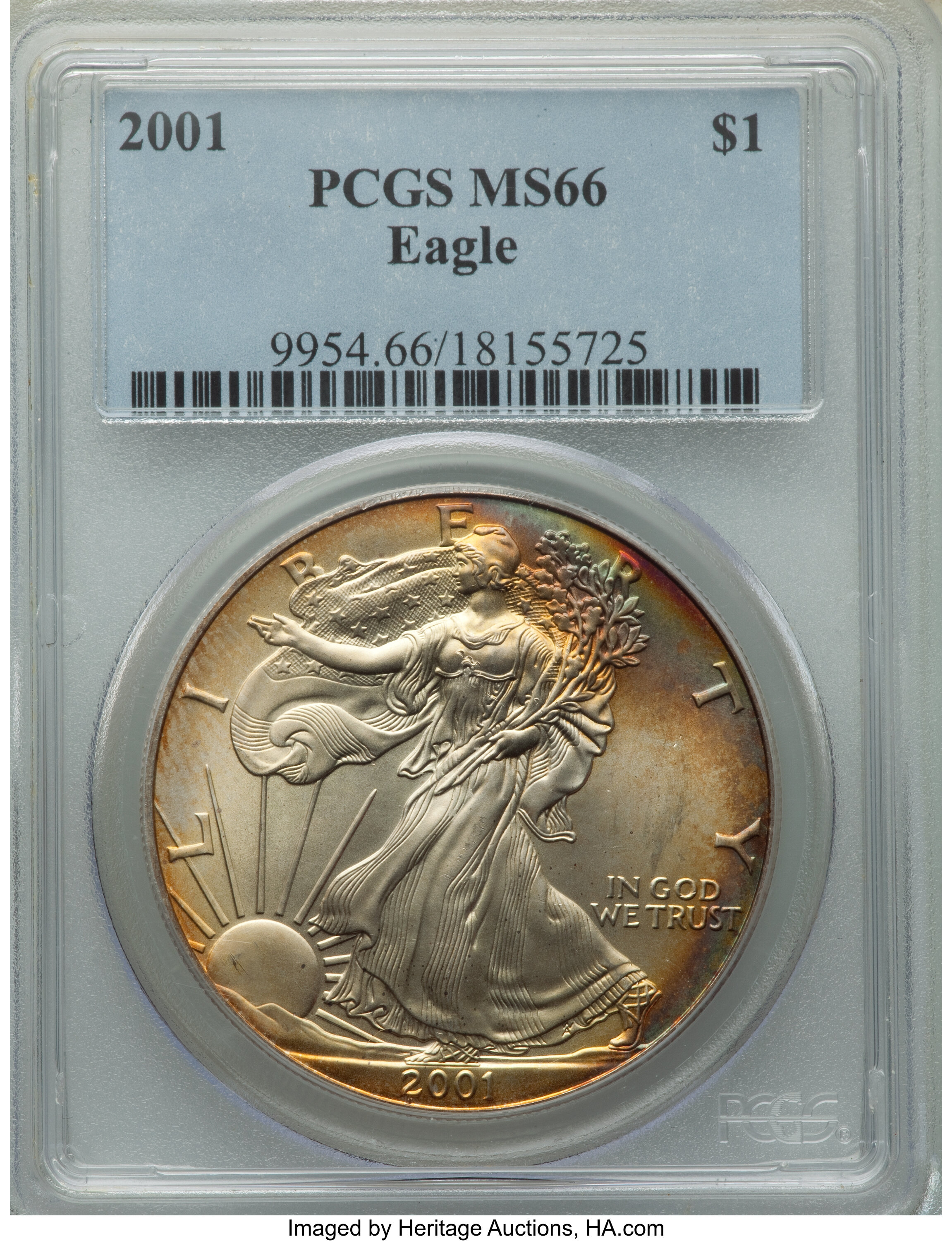 2001 $1  Silver Eagle MS63 thumbnail 23