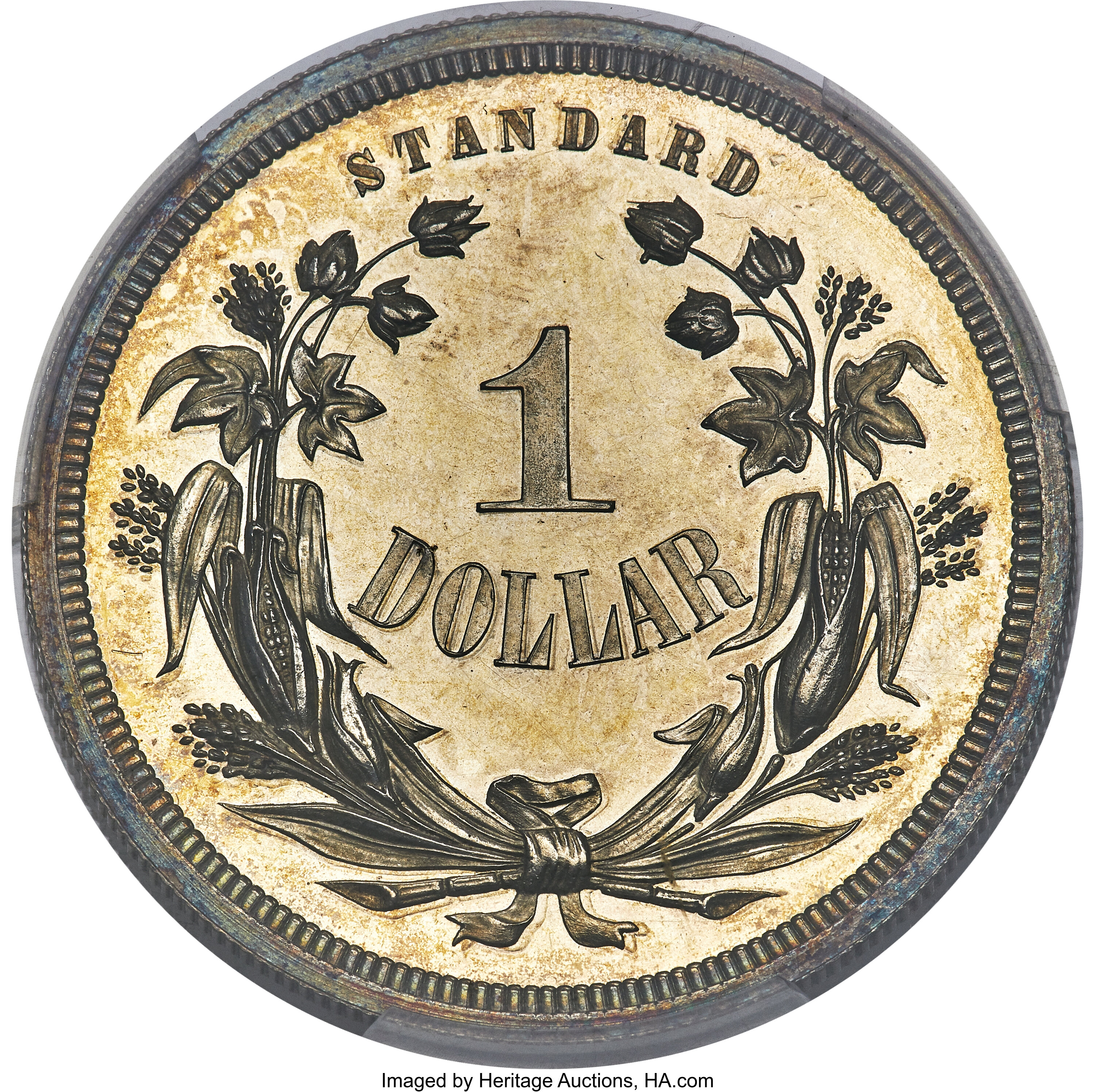 image for: 1871 $1 Standard Silver Dollar, Judd-1133, Pollock-1270, High R.6, PR62 PCGS....