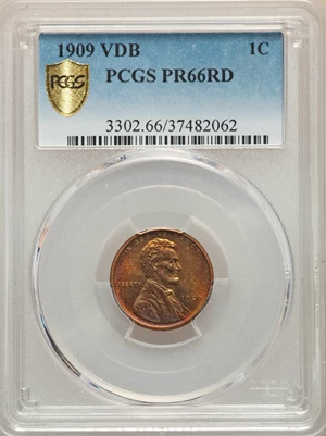 image for: 1909 1C VDB PR66 Red PCGS....