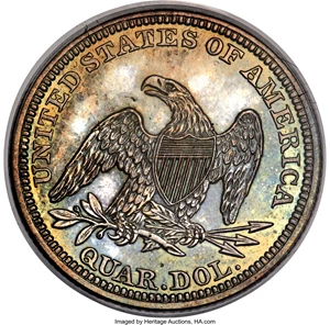 image for: 1846 25C PR64 PCGS. Briggs 4-F....