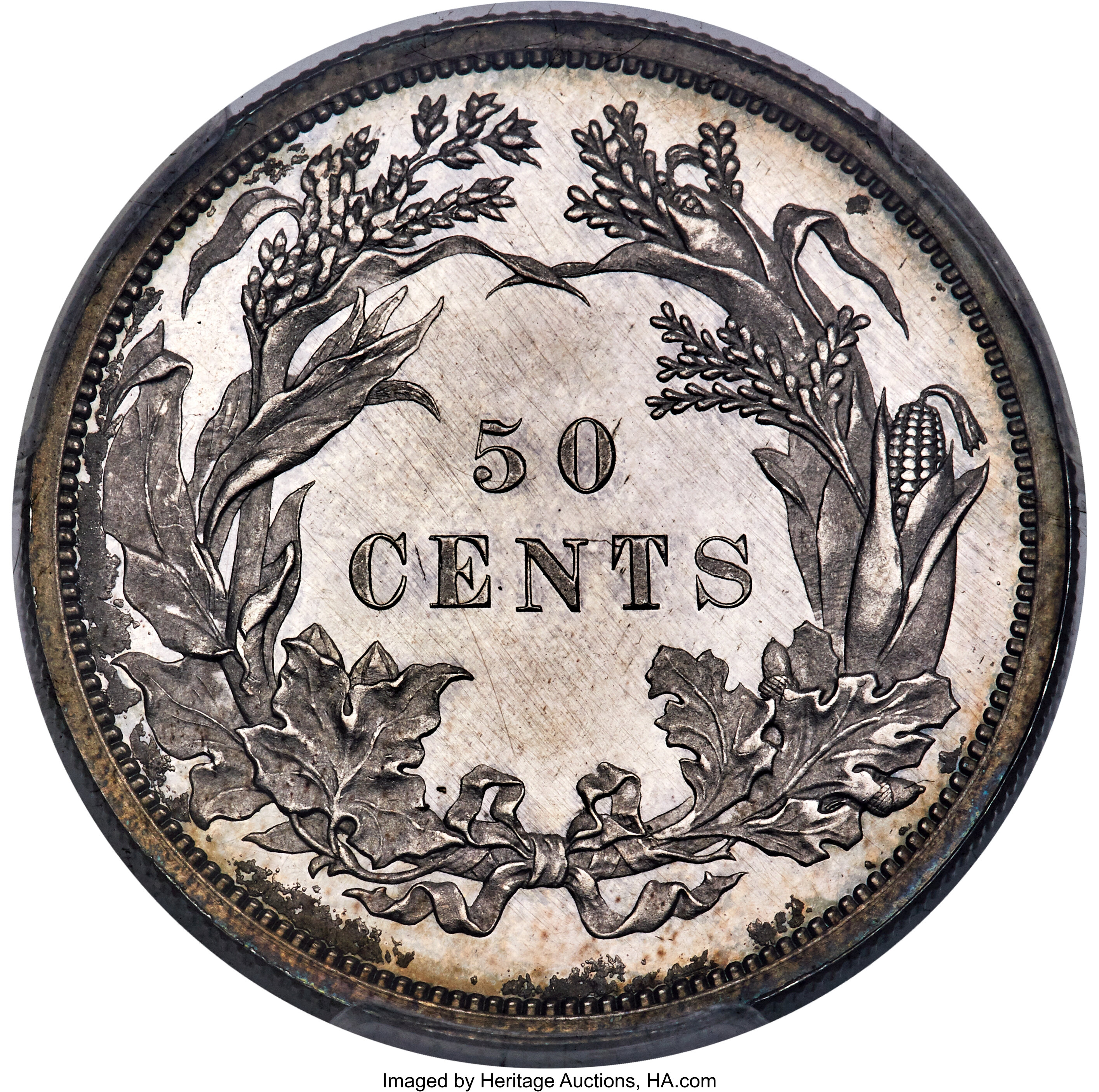 image for: 1859 P50C Half Dollar, Judd-251, Pollock-290, High R.7, PR64 PCGS. CAC....