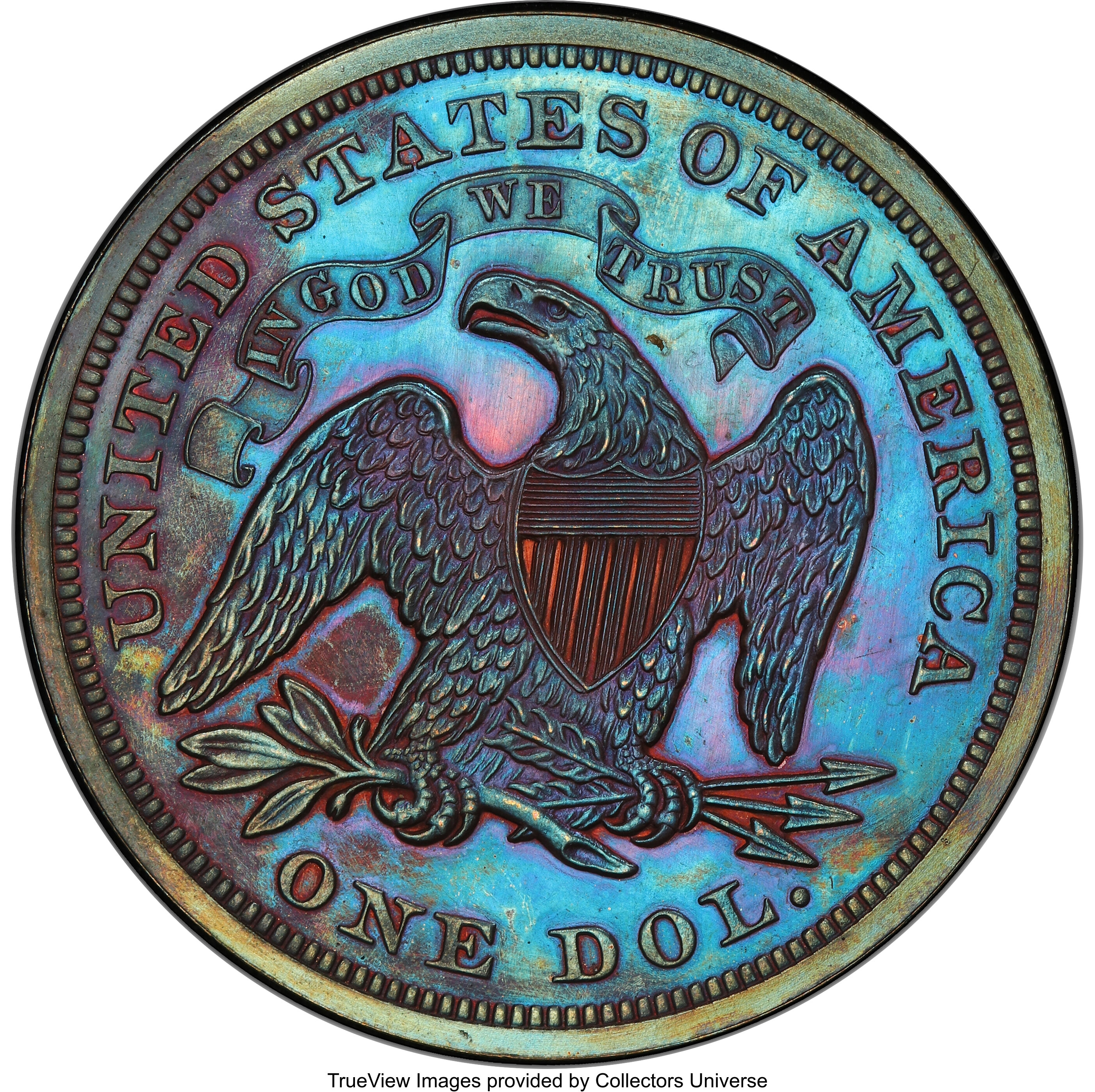 image for: 1870 $1 Dollar, Judd-1017, Pollock-1151, Low R.7, PR63 Brown PCGS....