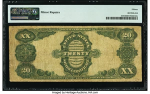 image for: Fr. 319 $20 1891 Silver Certificate PMG Choice Fine 15....