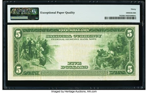 image for: Fr. 783 $5 1918 Federal Reserve Bank Note PMG Very Fine 30 EPQ....