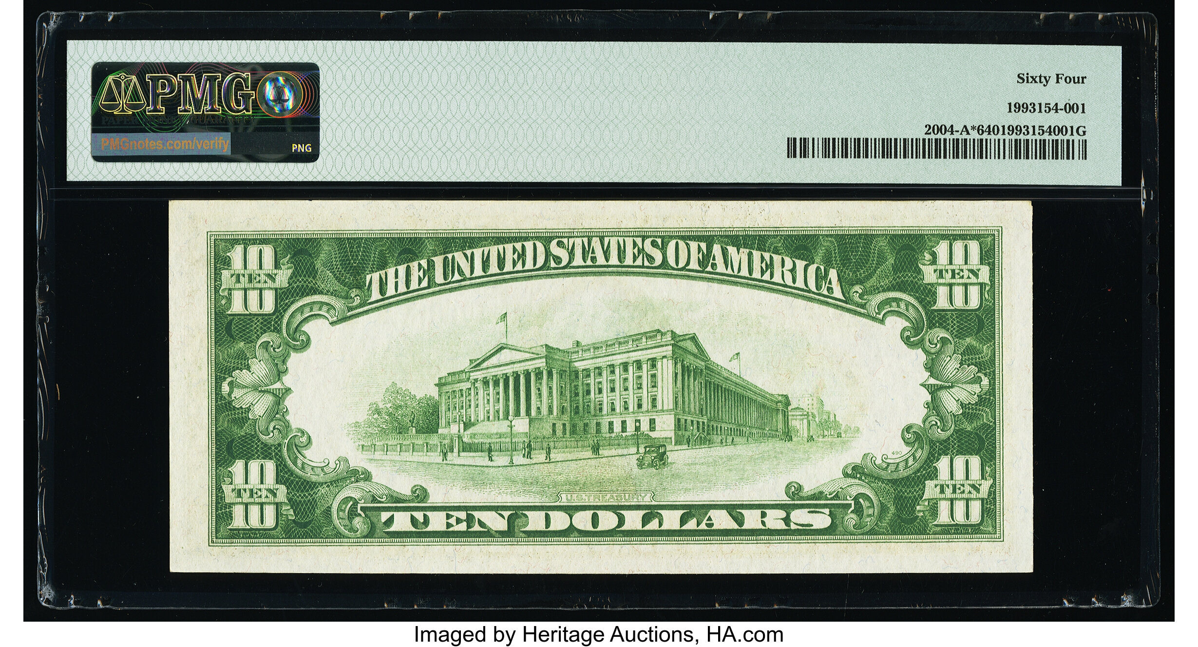 image for: Fr. 2004-A* $10 1934 Federal Reserve Star Note. PMG Choice Uncirculated 64....