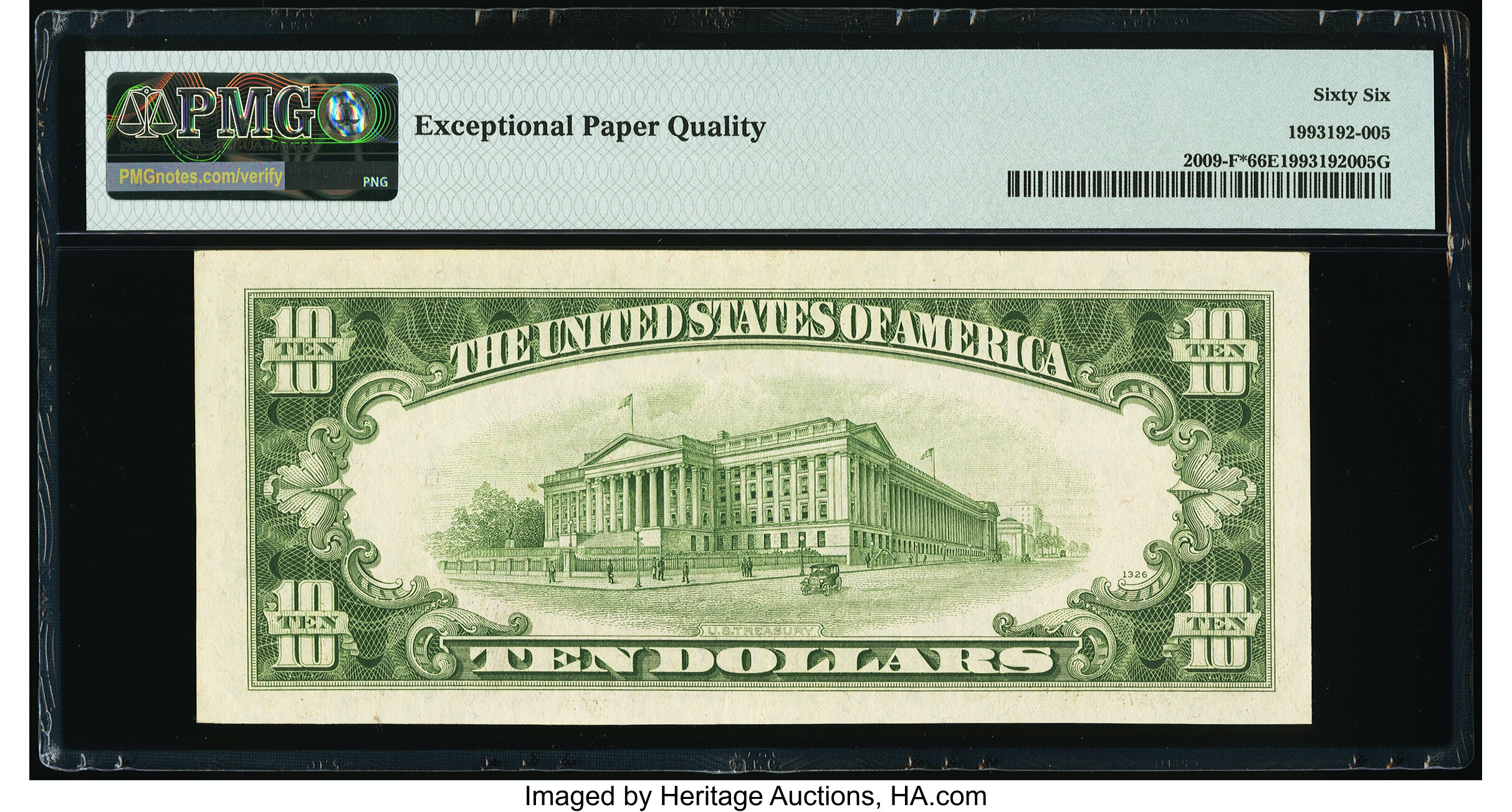 image for: Fr. 2009-F* $10 1934D Federal Reserve Star Note. PMG Gem Uncirculated 66 EPQ....