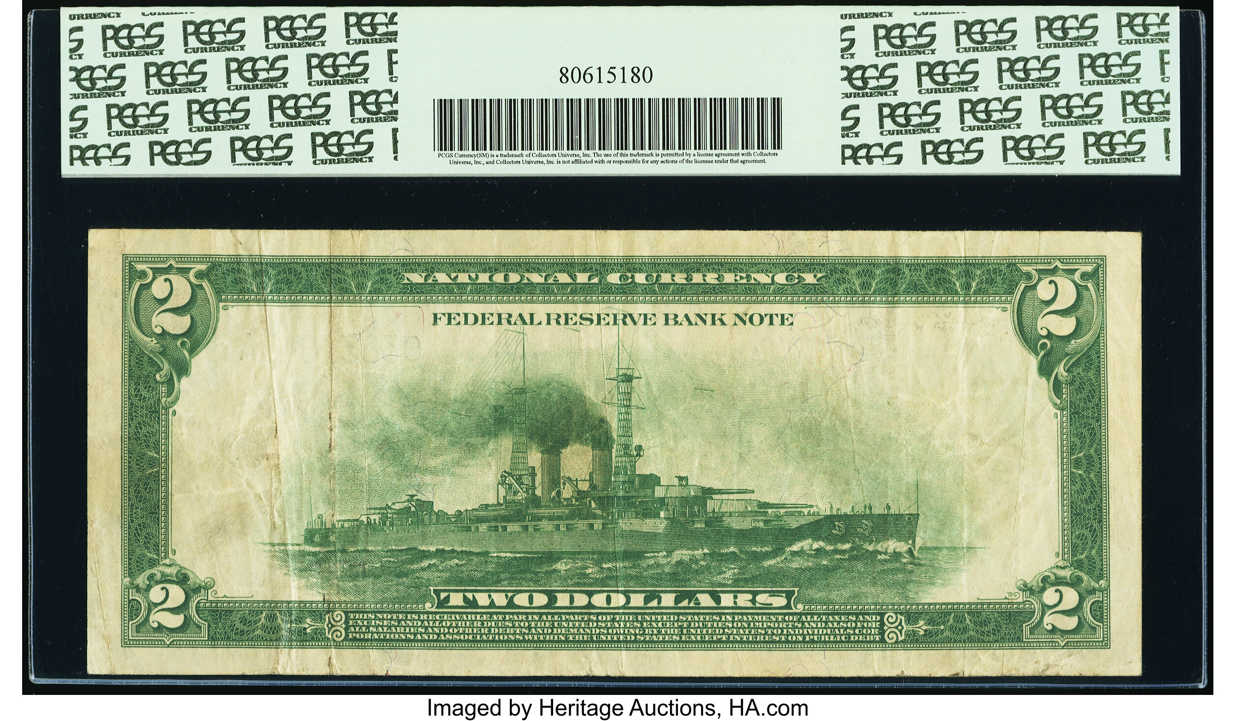 image for: Fr. 755 $2 1918 Federal Reserve Bank Note PCGS Very Fine 30....