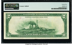 image for: Fr. 763 $2 1918 Federal Reserve Bank Note PMG Very Fine 25 Net....