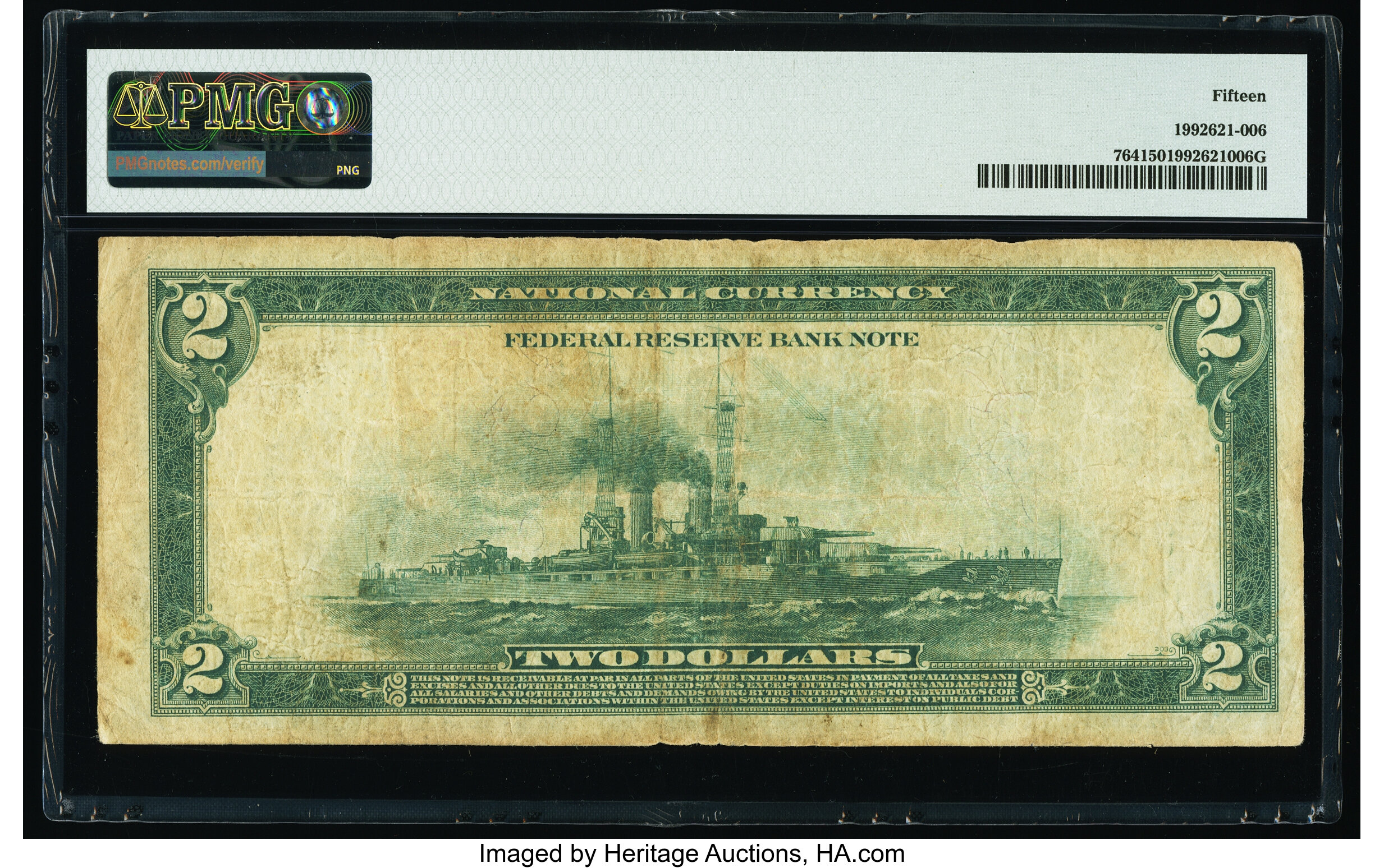 image for: Fr. 764 $2 1918 Federal Reserve Bank Note PMG Choice Fine 15....