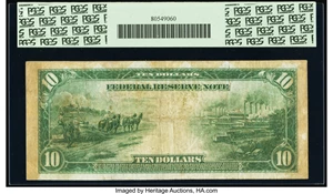 image for: Fr. 893b $10 1914 Red Seal Federal Reserve Note PCGS Very Fine 20....