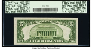 image for: Fr. 1957-B* $5 1934A Federal Reserve Star Note. PCGS Gem New 65PPQ....