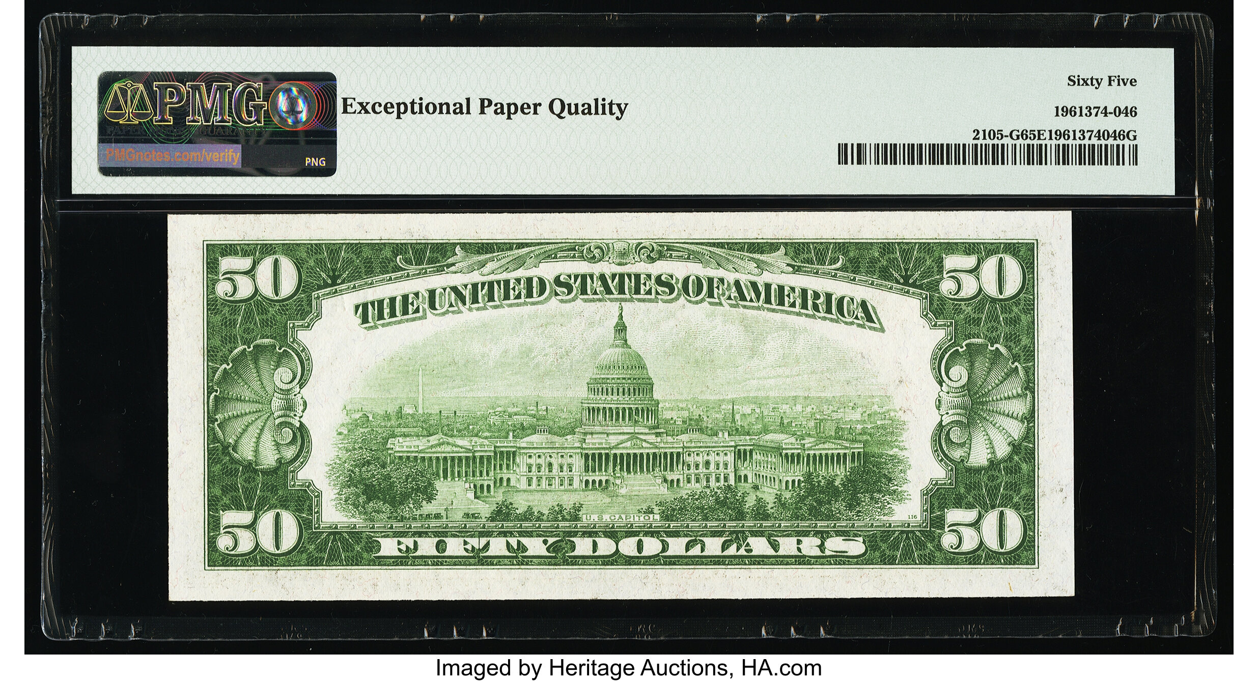 image for: Fr. 2105-G $50 1934C Federal Reserve Note. PMG Gem Uncirculated 65 EPQ....
