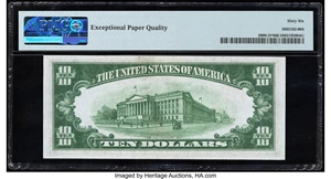image for: Fr. 2006-D* $10 1934A Federal Reserve Star Note. PMG Gem Uncirculated 66 EPQ....