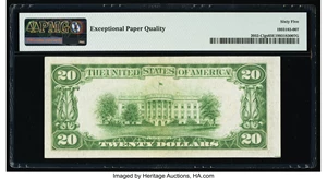 image for: Fr. 2052-C $20 1928B Federal Reserve Note. PMG Gem Uncirculated 65 EPQ....