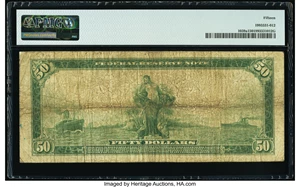 image for: Fr. 1039a $50 1914 Federal Reserve Note PMG Choice Fine 15....